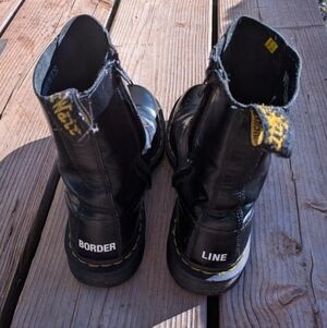 Dr. Martens Vetements Black Combat Boots